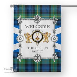 Gordon Ancient Tartan Garden Flag - Tartan Flag Clan Badge Scottish Tartan House Flag, tartan garden flag, Tartan Flag, Crest Garden Flag, Garden Flag, Ireland Garden Flag, Family Crest, Custom Flag, Custom Garden Flag, Ireland Custom Flag, clan tartan flags
