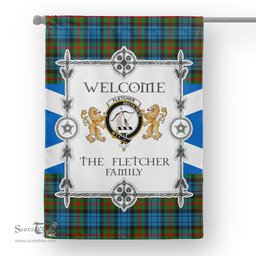 Fletcher Of Dunan Tartan Garden Flag - Tartan Flag Clan Badge Scottish Tartan House Flag, tartan garden flag, Tartan Flag, Crest Garden Flag, Garden Flag, Ireland Garden Flag, Family Crest, Custom Flag, Custom Garden Flag, Ireland Custom Flag, clan tartan flags