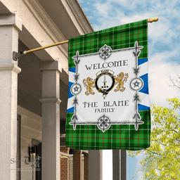 Scotstee Shop Blane Tartan Garden Flag - Tartan Flag Clan Badge Scottish Tartan House Flag, tartan garden flag, Tartan Flag, Crest Garden Flag, Garden Flag, Ireland Garden Flag, Family Crest, Custom Flag, Custom Garden Flag, Ireland Custom Flag, clan tartan flags