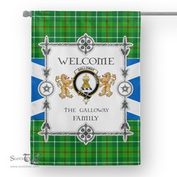 Galloway Hunting Tartan Garden Flag - Tartan Flag Clan Badge Scottish Tartan House Flag, tartan garden flag, Tartan Flag, Crest Garden Flag, Garden Flag, Ireland Garden Flag, Family Crest, Custom Flag, Custom Garden Flag, Ireland Custom Flag, clan tartan flags