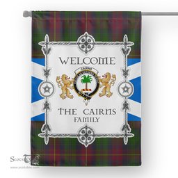 Scotstee Shop Cairns Hunting Tartan Garden Flag - Tartan Flag Clan Badge Scottish Tartan House Flag, tartan garden flag, Tartan Flag, Crest Garden Flag, Garden Flag, Ireland Garden Flag, Family Crest, Custom Flag, Custom Garden Flag, Ireland Custom Flag, clan tartan flags