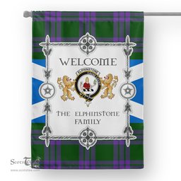 Elphinstone Tartan Garden Flag - Tartan Flag Clan Badge Scottish Tartan House Flag, tartan garden flag, Tartan Flag, Crest Garden Flag, Garden Flag, Ireland Garden Flag, Family Crest, Custom Flag, Custom Garden Flag, Ireland Custom Flag, clan tartan flags