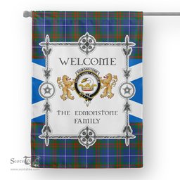 Edmonstone Tartan Garden Flag - Tartan Flag Clan Badge Scottish Tartan House Flag, tartan garden flag, Tartan Flag, Crest Garden Flag, Garden Flag, Ireland Garden Flag, Family Crest, Custom Flag, Custom Garden Flag, Ireland Custom Flag, clan tartan flags