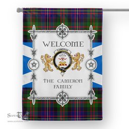 Scotstee Shop Cameron Of Erracht Modern Tartan Garden Flag - Tartan Flag Clan Badge Scottish Tartan House Flag, tartan garden flag, Tartan Flag, Crest Garden Flag, Garden Flag, Ireland Garden Flag, Family Crest, Custom Flag, Custom Garden Flag, Ireland Custom Flag, clan tartan flags