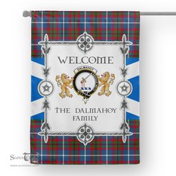 Scotstee Shop Dalmahoy Tartan Garden Flag - Tartan Flag Clan Badge Scottish Tartan House Flag, tartan garden flag, Tartan Flag, Crest Garden Flag, Garden Flag, Ireland Garden Flag, Family Crest, Custom Flag, Custom Garden Flag, Ireland Custom Flag, clan tartan flags