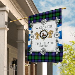 Scotstee Shop Blair Tartan Garden Flag - Tartan Flag Clan Badge Scottish Tartan House Flag, tartan garden flag, Tartan Flag, Crest Garden Flag, Garden Flag, Ireland Garden Flag, Family Crest, Custom Flag, Custom Garden Flag, Ireland Custom Flag, clan tartan flags