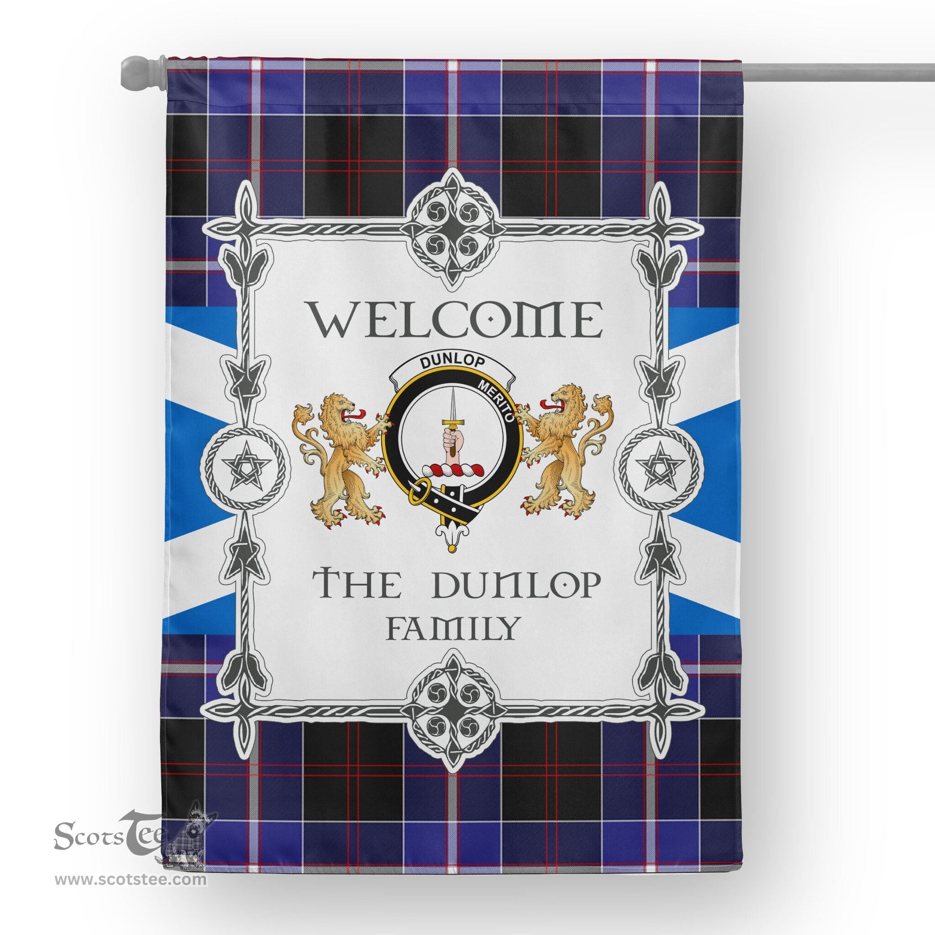 Dunlop Modern Tartan Garden Flag - Tartan Flag Clan Badge Scottish Tartan House Flag, tartan garden flag, Tartan Flag, Crest Garden Flag, Garden Flag, Ireland Garden Flag, Family Crest, Custom Flag, Custom Garden Flag, Ireland Custom Flag, clan tartan flags
