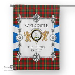 Hunter USA Tartan Garden Flag - Tartan Flag Clan Badge Scottish Tartan House Flag, tartan garden flag, Tartan Flag, Crest Garden Flag, Garden Flag, Ireland Garden Flag, Family Crest, Custom Flag, Custom Garden Flag, Ireland Custom Flag, clan tartan flags
