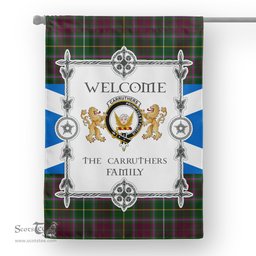 Scotstee Shop Carruthers Hunting Tartan Garden Flag - Tartan Flag Clan Badge Scottish Tartan House Flag, tartan garden flag, Tartan Flag, Crest Garden Flag, Garden Flag, Ireland Garden Flag, Family Crest, Custom Flag, Custom Garden Flag, Ireland Custom Flag, clan tartan flags