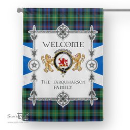 Farquharson Ancient Tartan Garden Flag - Tartan Flag Clan Badge Scottish Tartan House Flag, tartan garden flag, Tartan Flag, Crest Garden Flag, Garden Flag, Ireland Garden Flag, Family Crest, Custom Flag, Custom Garden Flag, Ireland Custom Flag, clan tartan flags