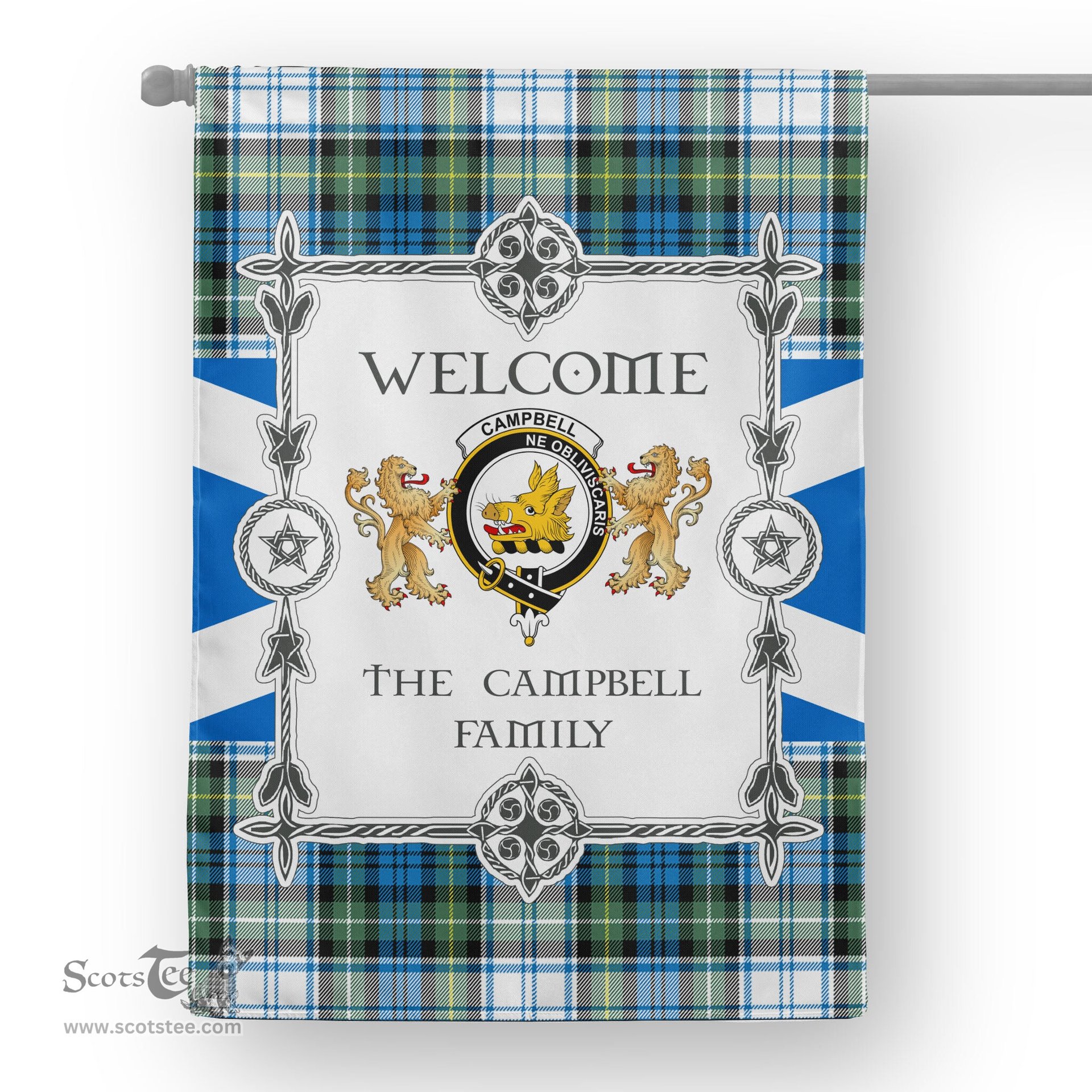 Scotstee Shop Campbell Dress Ancient Tartan Garden Flag - Tartan Flag Clan Badge Scottish Tartan House Flag, tartan garden flag, Tartan Flag, Crest Garden Flag, Garden Flag, Ireland Garden Flag, Family Crest, Custom Flag, Custom Garden Flag, Ireland Custom Flag, clan tartan flags