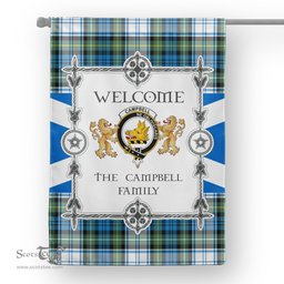 Scotstee Shop Campbell Dress Ancient Tartan Garden Flag - Tartan Flag Clan Badge Scottish Tartan House Flag, tartan garden flag, Tartan Flag, Crest Garden Flag, Garden Flag, Ireland Garden Flag, Family Crest, Custom Flag, Custom Garden Flag, Ireland Custom Flag, clan tartan flags