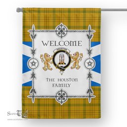 Houston Tartan Garden Flag - Tartan Flag Clan Badge Scottish Tartan House Flag, tartan garden flag, Tartan Flag, Crest Garden Flag, Garden Flag, Ireland Garden Flag, Family Crest, Custom Flag, Custom Garden Flag, Ireland Custom Flag, clan tartan flags