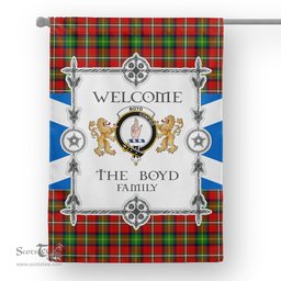 Scotstee Shop Boyd Tartan Garden Flag - Tartan Flag Clan Badge Scottish Tartan House Flag, tartan garden flag, Tartan Flag, Crest Garden Flag, Garden Flag, Ireland Garden Flag, Family Crest, Custom Flag, Custom Garden Flag, Ireland Custom Flag, clan tartan flags