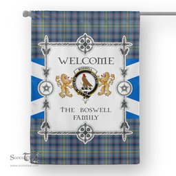 Scotstee Shop Boswell Tartan Garden Flag - Tartan Flag Clan Badge Scottish Tartan House Flag, tartan garden flag, Tartan Flag, Crest Garden Flag, Garden Flag, Ireland Garden Flag, Family Crest, Custom Flag, Custom Garden Flag, Ireland Custom Flag, clan tartan flags