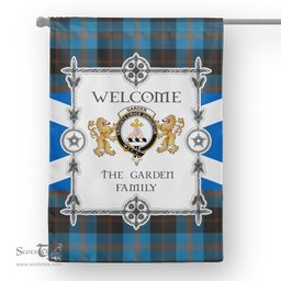 Scotstee Shop Clan Garden Tartan Garden Flag - Tartan Flag Clan Badge Scottish Tartan House Flag, tartan garden flag, Tartan Flag, Crest Garden Flag, Garden Flag, Ireland Garden Flag, Family Crest, Custom Flag, Custom Garden Flag, Ireland Custom Flag, clan tartan flags