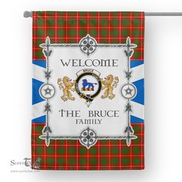 Scotstee Shop Bruce Tartan Garden Flag - Tartan Flag Clan Badge Scottish Tartan House Flag, tartan garden flag, Tartan Flag, Crest Garden Flag, Garden Flag, Ireland Garden Flag, Family Crest, Custom Flag, Custom Garden Flag, Ireland Custom Flag, clan tartan flags