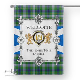 Johnston Dress Tartan Garden Flag - Tartan Flag Clan Badge Scottish Tartan House Flag, tartan garden flag, Tartan Flag, Crest Garden Flag, Garden Flag, Ireland Garden Flag, Family Crest, Custom Flag, Custom Garden Flag, Ireland Custom Flag, clan tartan flags