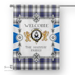 Hannay Grey Tartan Garden Flag - Tartan Flag Clan Badge Scottish Tartan House Flag, tartan garden flag, Tartan Flag, Crest Garden Flag, Garden Flag, Ireland Garden Flag, Family Crest, Custom Flag, Custom Garden Flag, Ireland Custom Flag, clan tartan flags