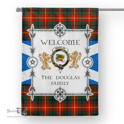 Scotstee Shop Douglas Flag Douglas Of Roxburgh Tartan Garden Flag - Tartan Flag Clan Badge Scottish Tartan House Flag, tartan garden flag, Tartan Flag, Crest Garden Flag, Garden Flag, Ireland Garden Flag, Family Crest, Custom Flag, Custom Garden Flag, Ireland Custom Flag, clan tartan flags