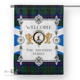 Scotstee Shop Davidson Modern Tartan Garden Flag - Tartan Flag Clan Badge Scottish Tartan House Flag, tartan garden flag, Tartan Flag, Crest Garden Flag, Garden Flag, Ireland Garden Flag, Family Crest, Custom Flag, Custom Garden Flag, Ireland Custom Flag, clan tartan flags