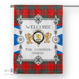 Scotstee Shop Cumming Modern Tartan Garden Flag - Tartan Flag Clan Badge Scottish Tartan House Flag, tartan garden flag, Tartan Flag, Crest Garden Flag, Garden Flag, Ireland Garden Flag, Family Crest, Custom Flag, Custom Garden Flag, Ireland Custom Flag, clan tartan flags