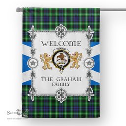 Graham Of Montrose Tartan Garden Flag - Tartan Flag Clan Badge Scottish Tartan House Flag, tartan garden flag, Tartan Flag, Crest Garden Flag, Garden Flag, Ireland Garden Flag, Family Crest, Custom Flag, Custom Garden Flag, Ireland Custom Flag, clan tartan flags