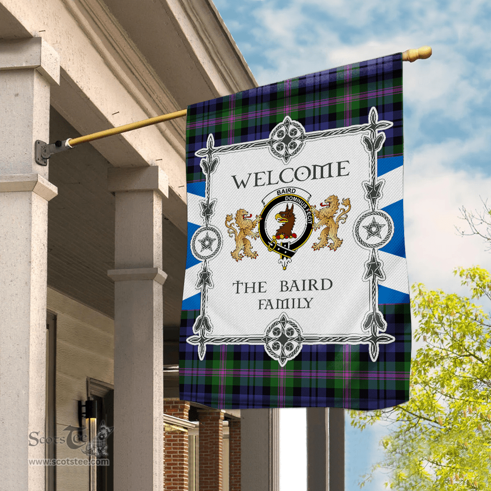 Scotstee Shop Baird Modern Tartan Garden Flag - Tartan Flag Clan Badge Scottish Tartan House Flag, tartan garden flag, Tartan Flag, Crest Garden Flag, Garden Flag, Ireland Garden Flag, Family Crest, Custom Flag, Custom Garden Flag, Ireland Custom Flag, clan tartan flags