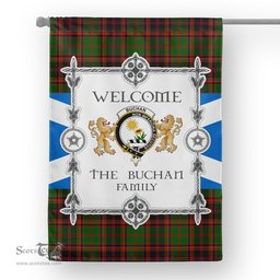 Scotstee Shop Buchan Modern Tartan Garden Flag - Tartan Flag Clan Badge Scottish Tartan House Flag, tartan garden flag, Tartan Flag, Crest Garden Flag, Garden Flag, Ireland Garden Flag, Family Crest, Custom Flag, Custom Garden Flag, Ireland Custom Flag, clan tartan flags