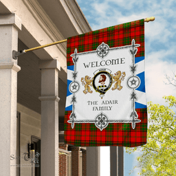 Scotstee Shop Adair Tartan Garden Flag - Tartan Flag Clan Badge Scottish Tartan House Flag, tartan garden flag, Tartan Flag, Crest Garden Flag, Garden Flag, Ireland Garden Flag, Family Crest, Custom Flag, Custom Garden Flag, Ireland Custom Flag, clan tartan flags