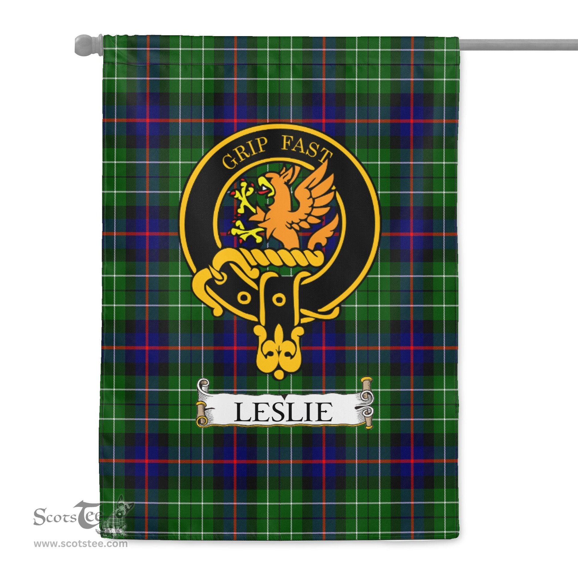 Scotstee Shop Tartan Garden Flag Clan Leslie Badge Scottish Tartan Flag National Tartan Day, Tartan Garden Flag, Tartan Flag, Tartan Flag Scottish, Plaid Flag, Clan Tartan Flag, Scottish Clan Flag