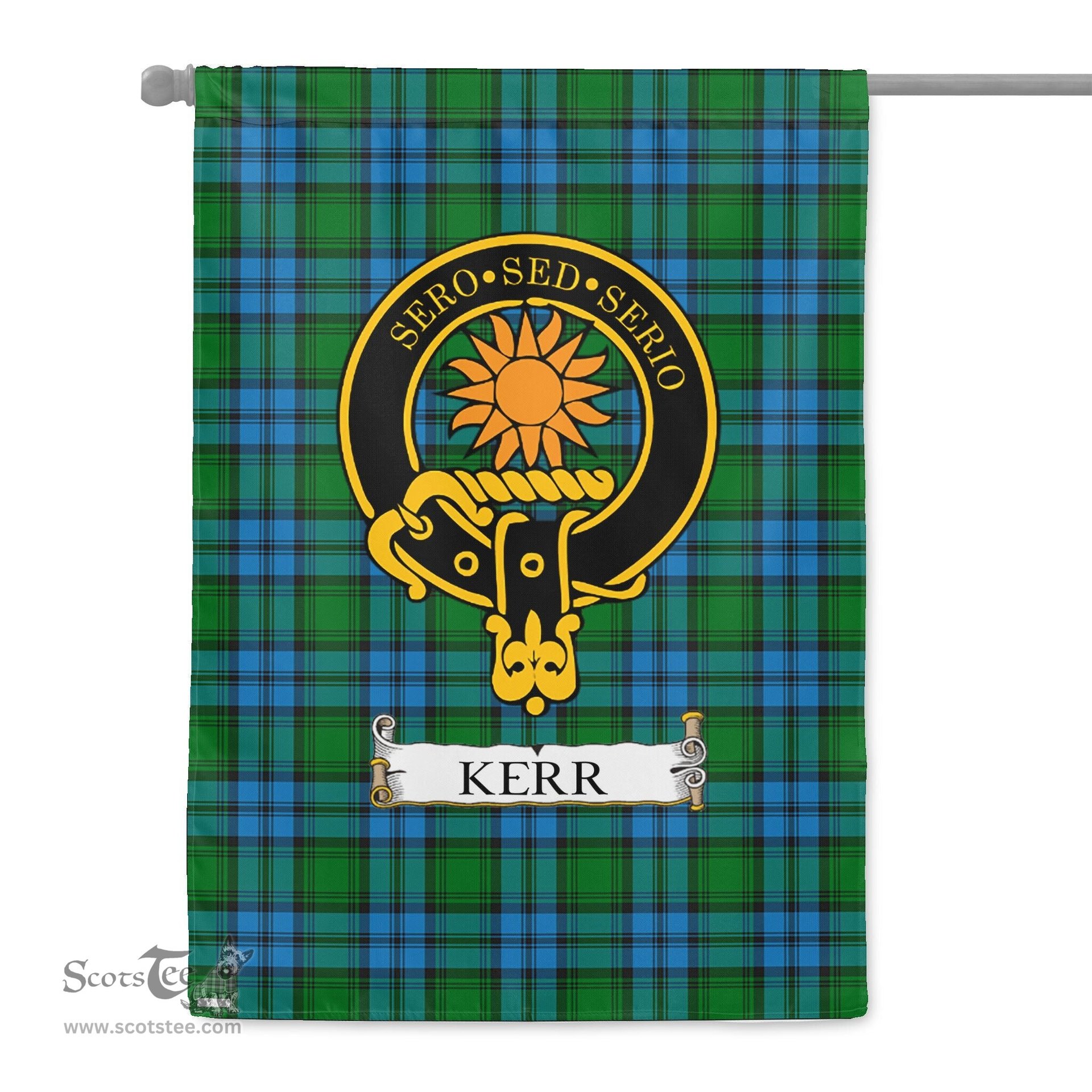 Scotstee Shop Tartan Garden Flag Clan Kerr Hunting Badge Scottish Tartan Flag National Tartan Day, Tartan Garden Flag, Tartan Flag, Tartan Flag Scottish, Plaid Flag, Clan Tartan Flag, Scottish Clan Flag