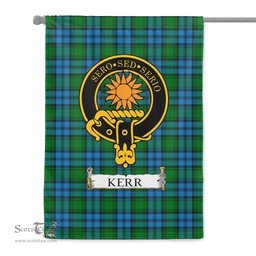Scotstee Shop Tartan Garden Flag Clan Kerr Hunting Badge Scottish Tartan Flag National Tartan Day, Tartan Garden Flag, Tartan Flag, Tartan Flag Scottish, Plaid Flag, Clan Tartan Flag, Scottish Clan Flag