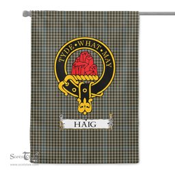 Scotstee Shop Tartan Garden Flag Clan Haig Gray Badge Scottish Tartan Flag National Tartan Day, Tartan Garden Flag, Tartan Flag, Tartan Flag Scottish, Plaid Flag, Clan Tartan Flag, Scottish Clan Flag