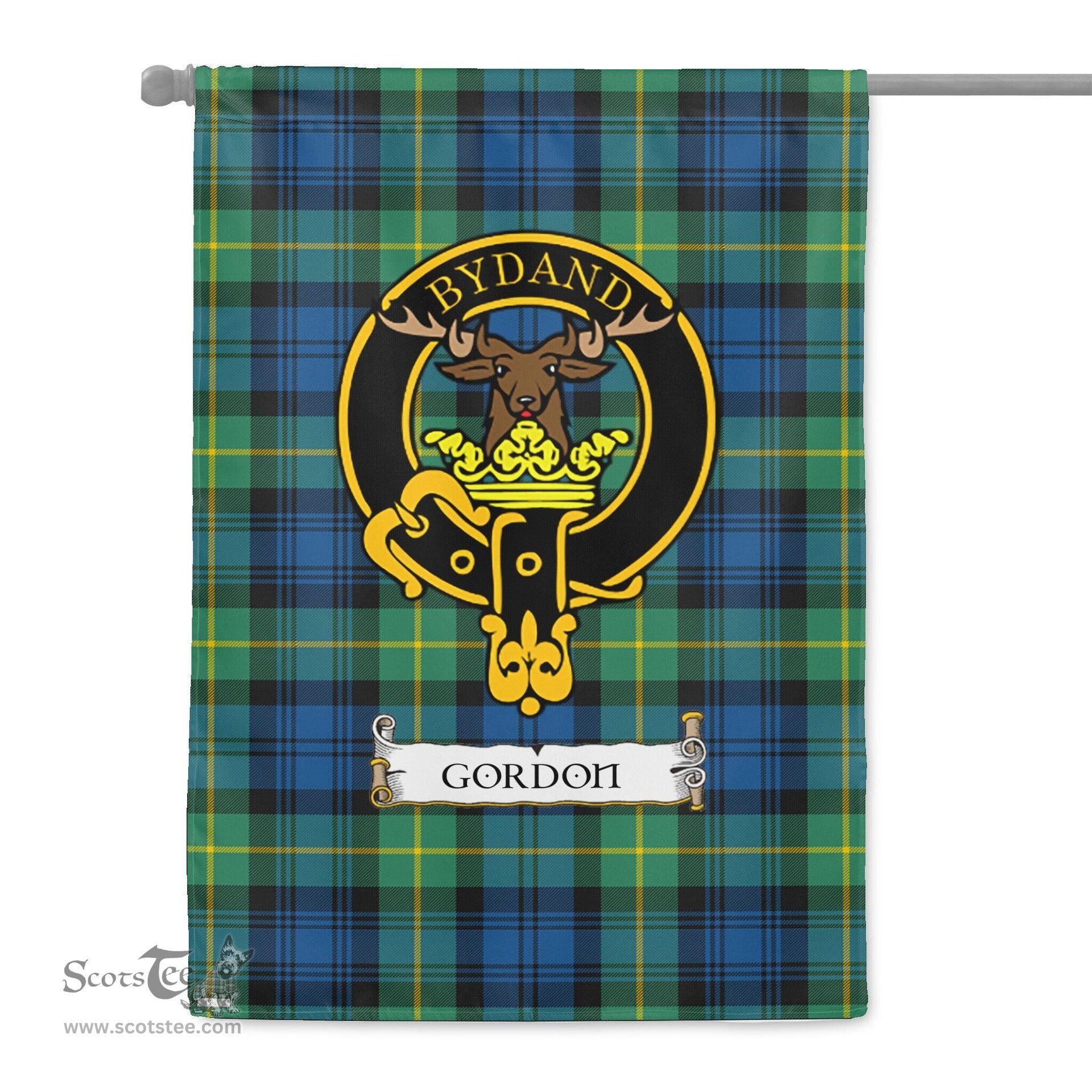 Scotstee Shop Tartan Garden Flag Clan Gordon Ancient Badge Scottish Tartan Flag National Tartan Day, Tartan Garden Flag, Tartan Flag, Tartan Flag Scottish, Plaid Flag, Clan Tartan Flag, Scottish Clan Flag