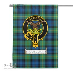Scotstee Shop Tartan Garden Flag Clan Gordon Ancient Badge Scottish Tartan Flag National Tartan Day, Tartan Garden Flag, Tartan Flag, Tartan Flag Scottish, Plaid Flag, Clan Tartan Flag, Scottish Clan Flag