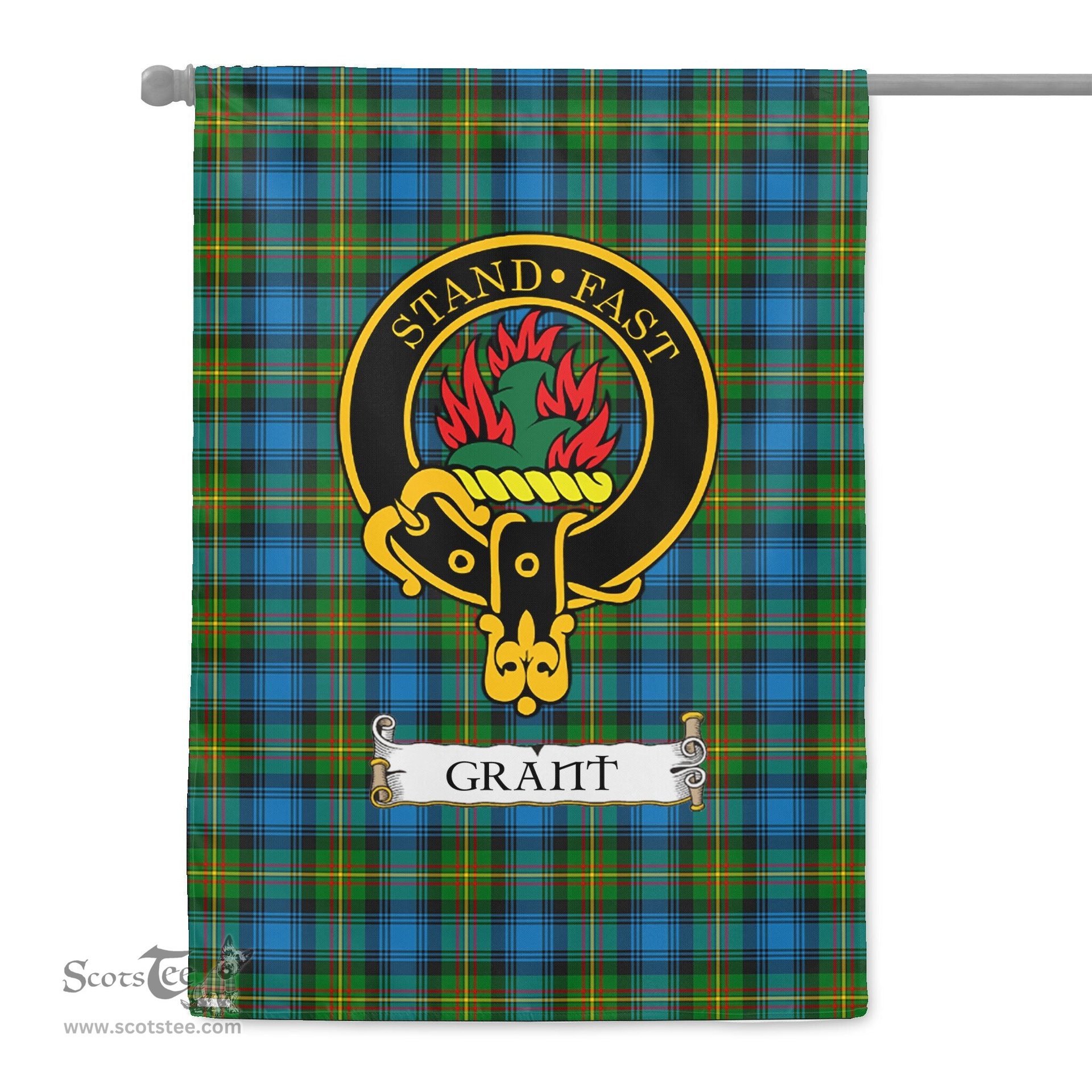 Scotstee Shop Tartan Garden Flag Clan Grant Hunting Badge Scottish Tartan Flag National Tartan Day, Tartan Garden Flag, Tartan Flag, Tartan Flag Scottish, Plaid Flag, Clan Tartan Flag, Scottish Clan Flag