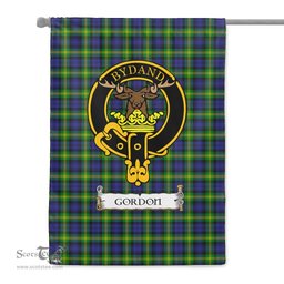 House Flag - Tartan Garden Flag Clan Gordon Modern Badge Scottish Tartan Flag - Scotstee Shop
