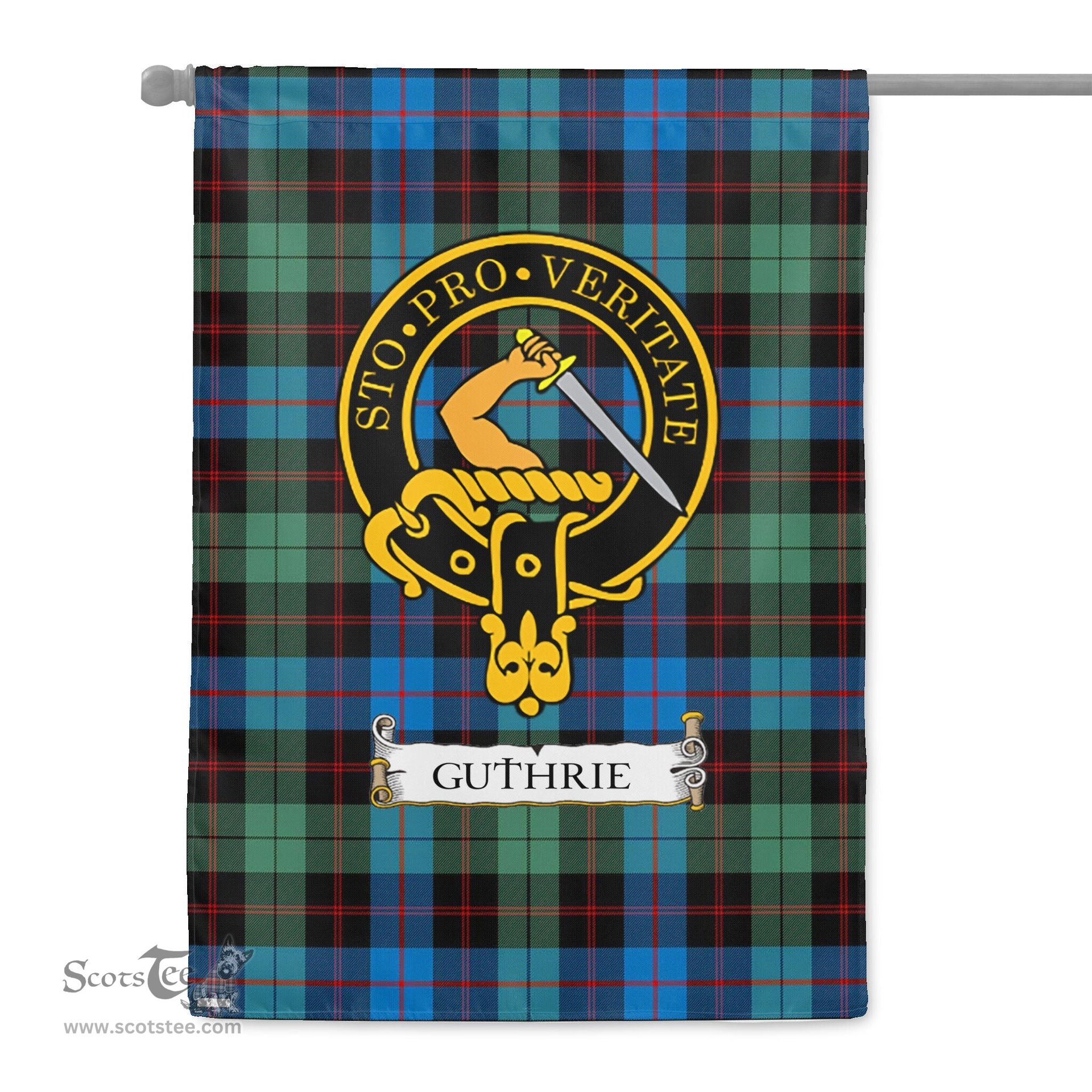 Scotstee Shop Tartan Garden Flag Clan Guthrie Ancient Badge Scottish Tartan Flag National Tartan Day, Tartan Garden Flag, Tartan Flag, Tartan Flag Scottish, Plaid Flag, Clan Tartan Flag, Scottish Clan Flag