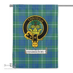 Scotstee Shop Tartan Garden Flag Clan Hamilton Hunting Ancient Badge Scottish Tartan Flag National Tartan Day, Tartan Garden Flag, Tartan Flag, Tartan Flag Scottish, Plaid Flag, Clan Tartan Flag, Scottish Clan Flag