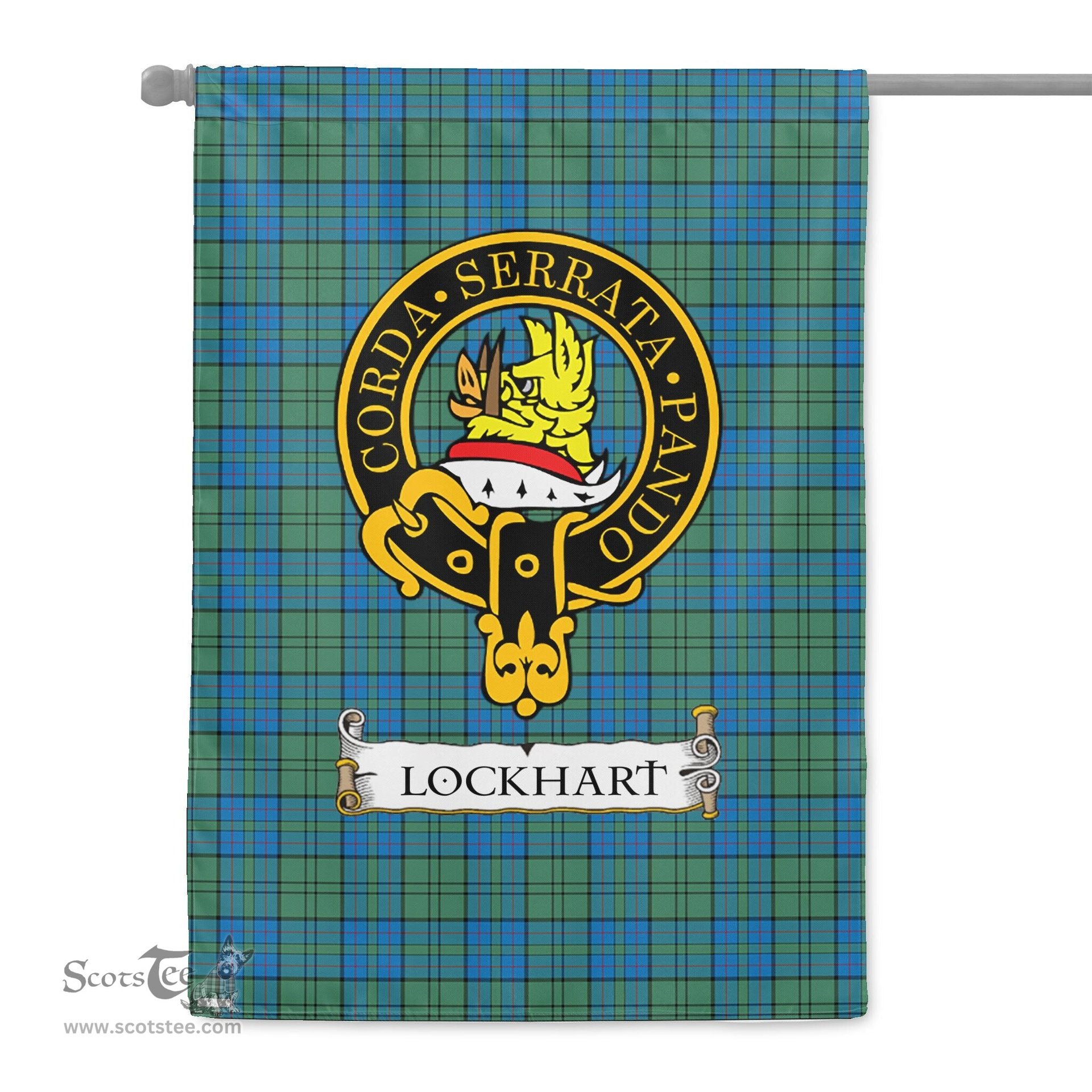 Scotstee Shop Tartan Garden Flag Clan Lockhart Ancient Badge Scottish Tartan Flag National Tartan Day, Tartan Garden Flag, Tartan Flag, Tartan Flag Scottish, Plaid Flag, Clan Tartan Flag, Scottish Clan Flag