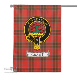 Scotstee Shop Tartan Garden Flag Clan Grant Weathered Badge Scottish Tartan Flag National Tartan Day, Tartan Garden Flag, Tartan Flag, Tartan Flag Scottish, Plaid Flag, Clan Tartan Flag, Scottish Clan Flag