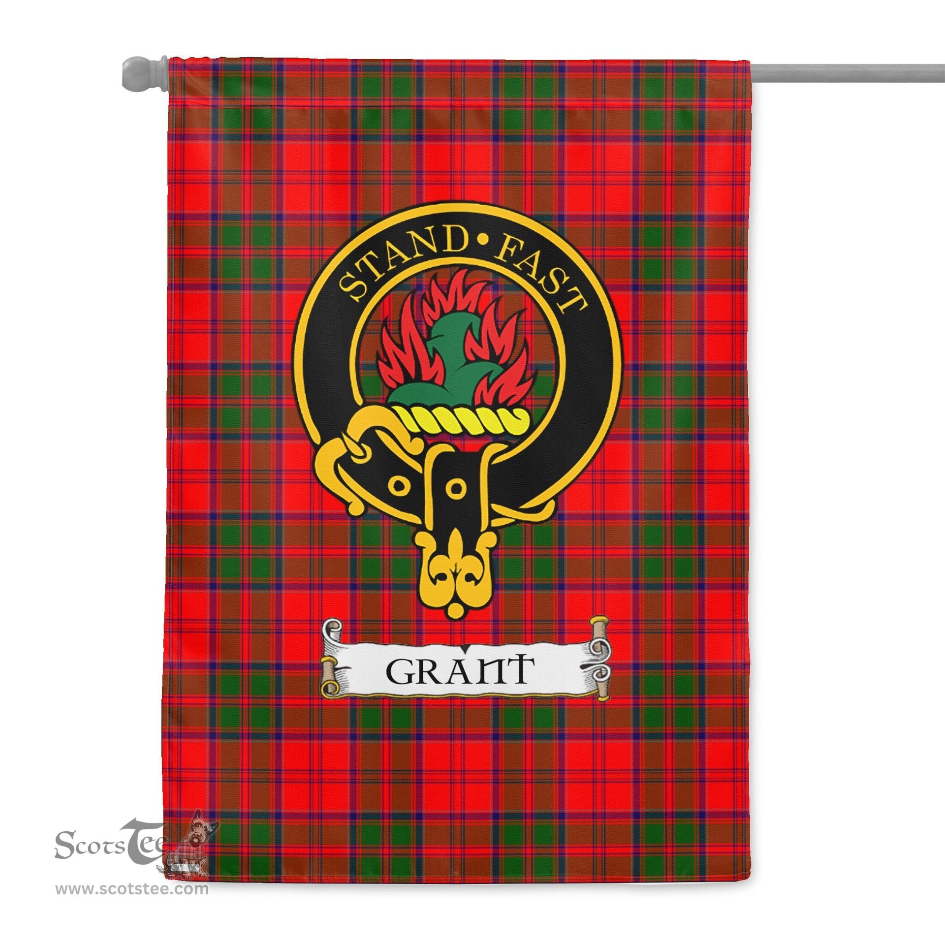 Scotstee Shop Tartan Garden Flag Clan Grant Modern Badge Scottish Tartan Flag National Tartan Day, Tartan Garden Flag, Tartan Flag, Tartan Flag Scottish, Plaid Flag, Clan Tartan Flag, Scottish Clan Flag
