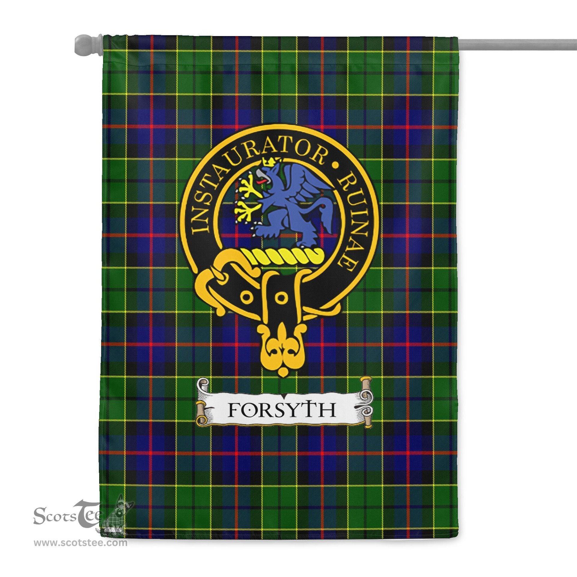 Scotstee Shop Tartan Garden Flag Clan Forsyth Badge Scottish Tartan Flag National Tartan Day, Tartan Garden Flag, Tartan Flag, Tartan Flag Scottish, Plaid Flag, Clan Tartan Flag, Scottish Clan Flag
