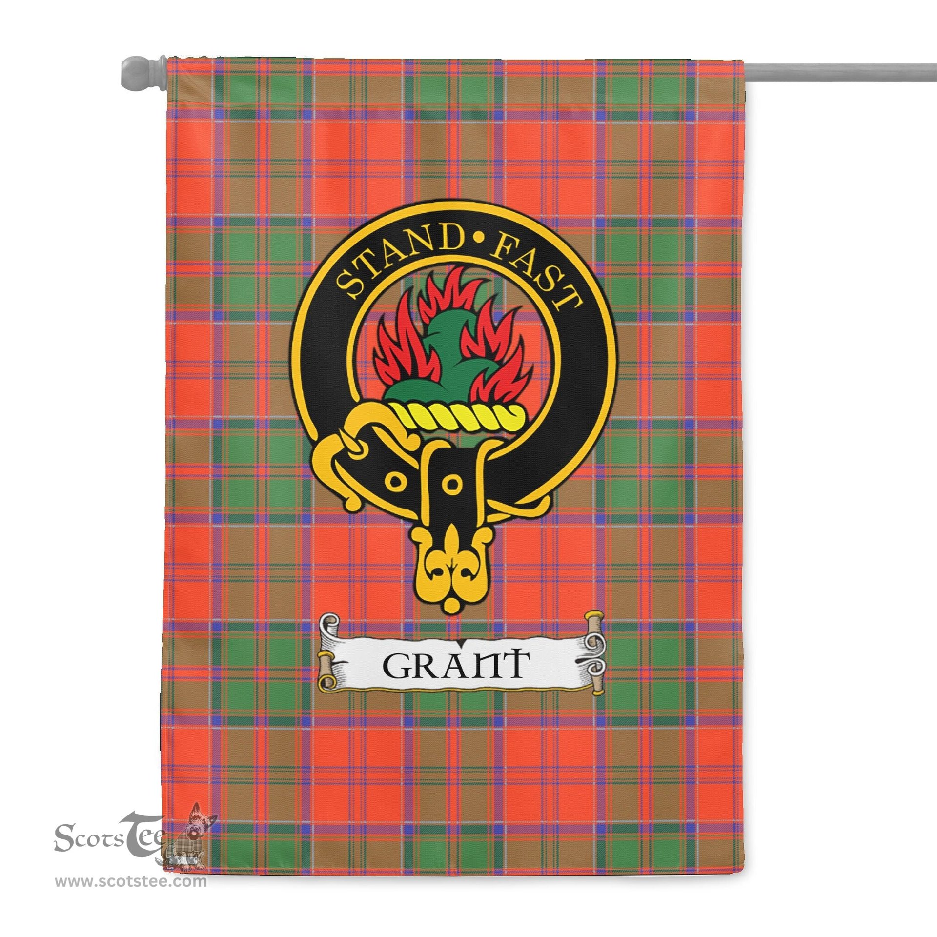 Scotstee Shop Tartan Garden Flag Clan Grant Ancient Badge Scottish Tartan Flag National Tartan Day, Tartan Garden Flag, Tartan Flag, Tartan Flag Scottish, Plaid Flag, Clan Tartan Flag, Scottish Clan Flag
