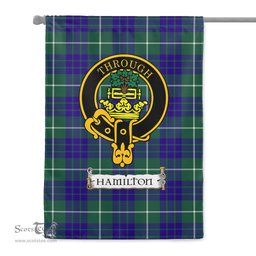 Scotstee Shop Tartan Garden Flag Clan Hamilton Hunting Modern Badge Scottish Tartan Flag National Tartan Day, Tartan Garden Flag, Tartan Flag, Tartan Flag Scottish, Plaid Flag, Clan Tartan Flag, Scottish Clan Flag