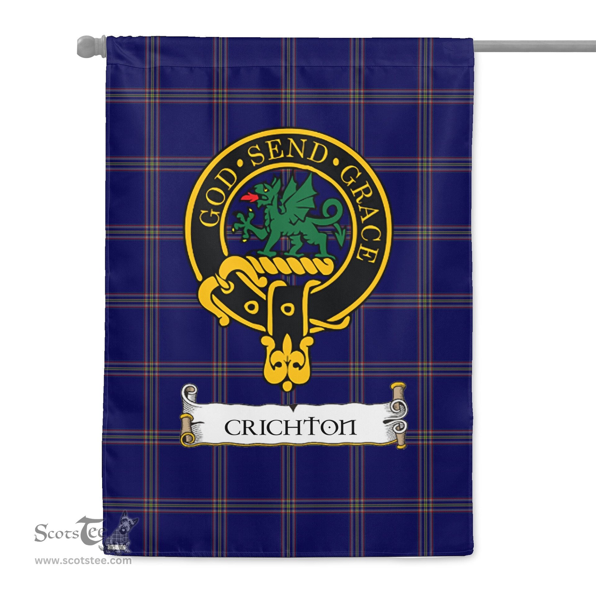 Scotstee Shop Tartan Garden Flag Clan Crichton Badge Scottish Tartan Flag National Tartan Day, Tartan Garden Flag, Tartan Flag, Tartan Flag Scottish, Plaid Flag, Clan Tartan Flag, Scottish Clan Flag