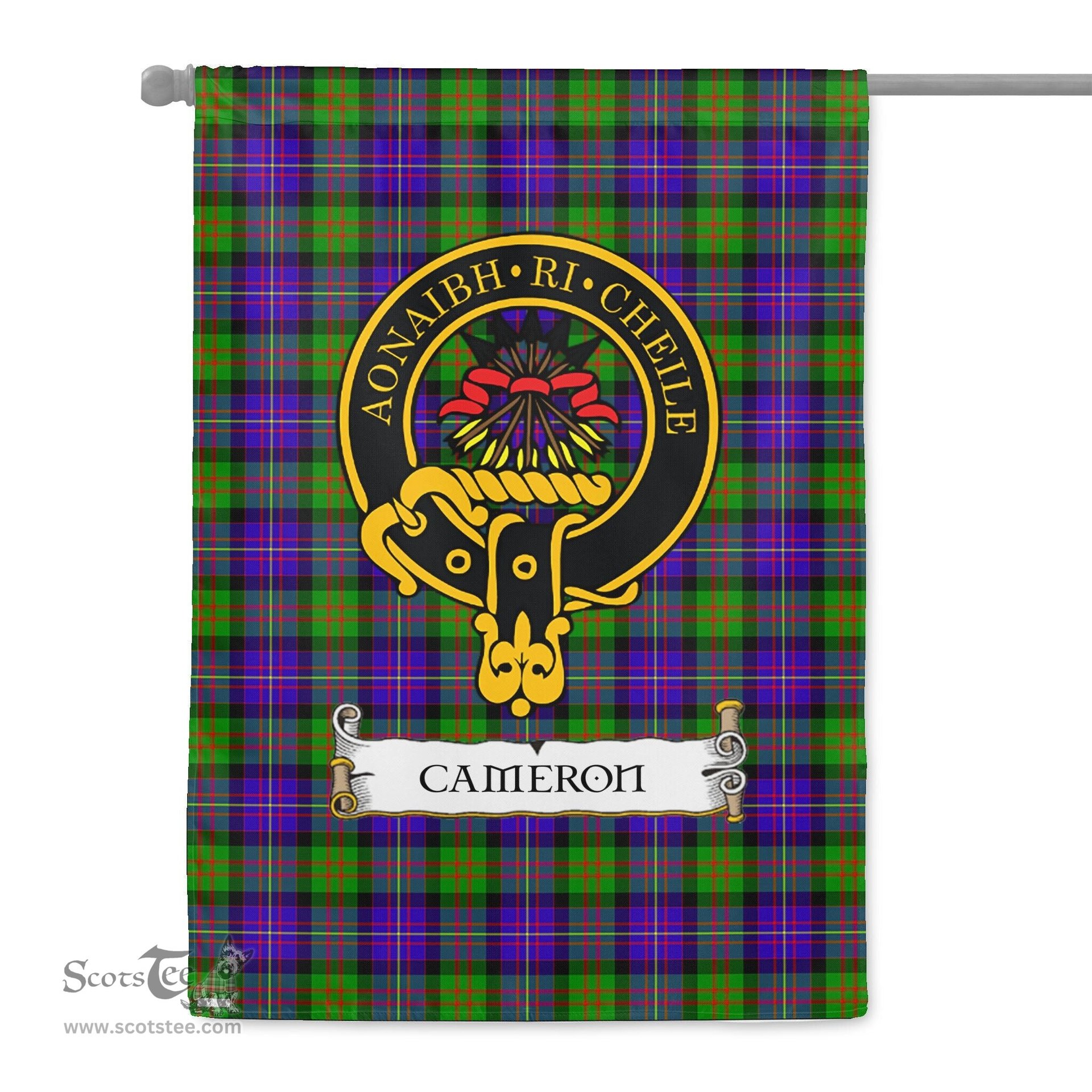Scotstee Shop Tartan Garden Flag Clan Cameron Badge Scottish Tartan Flag National Tartan Day, Tartan Garden Flag, Tartan Flag, Tartan Flag Scottish, Plaid Flag, Clan Tartan Flag, Scottish Clan Flag