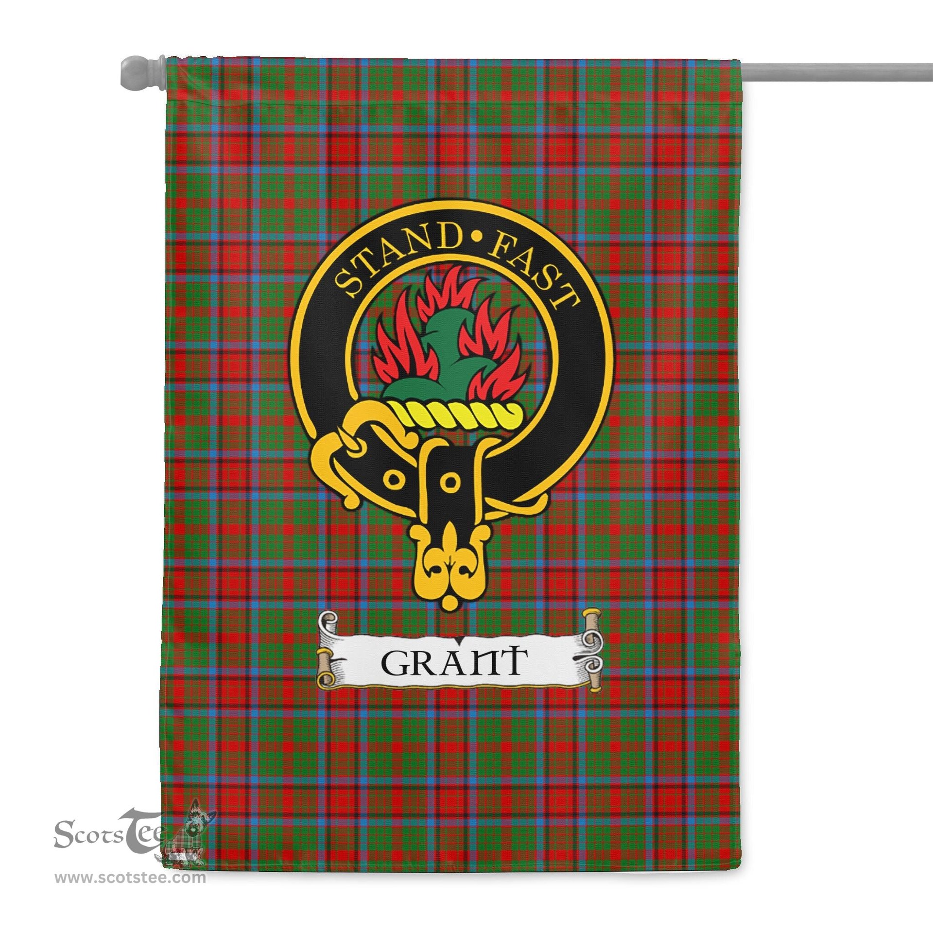 Scotstee Shop Tartan Garden Flag Clan Grant of Monymusk Badge Scottish Tartan Flag National Tartan Day, Tartan Garden Flag, Tartan Flag, Tartan Flag Scottish, Plaid Flag, Clan Tartan Flag, Scottish Clan Flag
