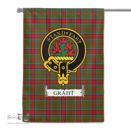 Scotstee Shop Tartan Garden Flag Clan Grant of Monymusk Badge Scottish Tartan Flag National Tartan Day, Tartan Garden Flag, Tartan Flag, Tartan Flag Scottish, Plaid Flag, Clan Tartan Flag, Scottish Clan Flag